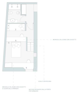 pianta camera ragazzi per due fratelli, con due zone separate su due livelli diversi pianta camera ragazzi per due fratelli, con due zone separate su due livelli diversi