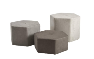 pouf esagonali rivestimento tessuto grigio set DB005667 dialma brown pouf esagonali rivestimento tessuto grigio set DB005667 dialma brown