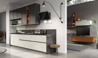 Il modello Twin di Arrex è composto da elementi in laminato effetto legno coloro Okobo Iceberg e in laminato monocolore grigio Nickel, con elementi a giorno in laccato opaco arancione, che si “ripetono” anche nella zona giorno attigua creando una piacevole continuità. Le ante sono caratterizzate dal sistema gola a “L”. Il top è in laminato HPL bordo Unicolor colore Wall Piombo. Un modulo base da 60 cm, prezzo 175 euro + IVA. www.arrex.it Il modello Twin di Arrex è composto da elementi in laminato effetto legno coloro Okobo Iceberg e in laminato monocolore grigio Nickel, con elementi a giorno in laccato opaco arancione, che si “ripetono” anche nella zona giorno attigua creando una piacevole continuità. Le ante sono caratterizzate dal sistema gola a “L”. Il top è in laminato HPL bordo Unicolor colore Wall Piombo. Un modulo base da 60 cm, prezzo 175 euro + IVA. www.arrex.it