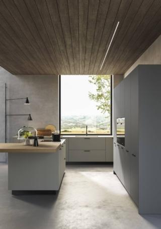 cucina sotto finestra ante melaminico tinte neutre isola piano snack d20 doimo cucine cucina sotto finestra ante melaminico tinte neutre isola piano snack d20 doimo cucine