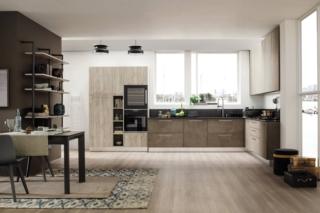 cucina sotto finestra doppia angolare ante laminato ossidato effetto legno lab arrex cucina sotto finestra doppia angolare ante laminato ossidato effetto legno lab arrex