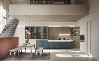 Blu Denim per le ante riquadrate in legno della cucina della collezione Maestrale di Scandola Mobili che è illuminata dalla presenza dei pensili a sviluppo verticale, con ante in alluminio e vetro, che formano una sorta di grande vetrina che permette di esporre stoviglie e accessori. Lo schienale in effetto cemento e il top in laminato Hpl, in un raffinato effetto marmo, completano la composizione. Un modulo base da 60 cm, prezzo 452 euro + IVA. http://www.scandolamobili.it Blu Denim per le ante riquadrate in legno della cucina della collezione Maestrale di Scandola Mobili che è illuminata dalla presenza dei pensili a sviluppo verticale, con ante in alluminio e vetro, che formano una sorta di grande vetrina che permette di esporre stoviglie e accessori. Lo schienale in effetto cemento e il top in laminato Hpl, in un raffinato effetto marmo, completano la composizione. Un modulo base da 60 cm, prezzo 452 euro + IVA. http://www.scandolamobili.it