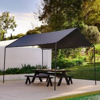 gazebo telo poliestere grigio scuro struttura leggera metallo mayotte casa gazebo telo poliestere grigio scuro struttura leggera metallo mayotte casa