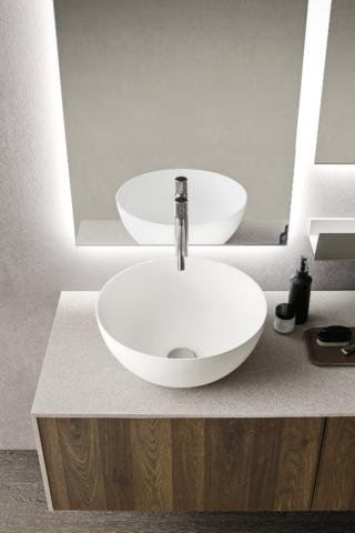 lavabo rotondo appoggio Semisfera di Arbi Arredobagno lavabo rotondo appoggio Semisfera di Arbi Arredobagno