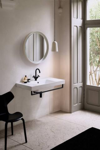 Nubes, lavabo 100x50, installazione a sospensione e incasso. Nubes, lavabo 100x50, installazione a sospensione e incasso.