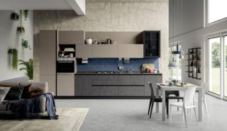 tavolo cucina piccolo allungabile piano quadrato melaminico ossido grigio gambe metallo grigio silver marte stosa cucine tavolo cucina piccolo allungabile piano quadrato melaminico ossido grigio gambe metallo grigio silver marte stosa cucine