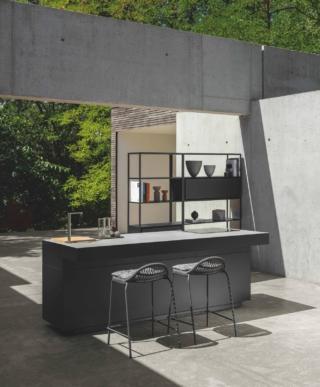 zona cottura outdoor cucina completa metallo zinco magnesio piano gres efftto cemento tikal talenti zona cottura outdoor cucina completa metallo zinco magnesio piano gres efftto cemento tikal talenti