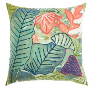 cuscino colorato decorativo quadrato ricamato foliage coincasa cuscino colorato decorativo quadrato ricamato foliage coincasa