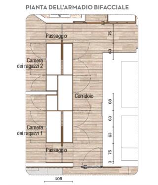 pianta armadio bifacciale pianta armadio bifacciale