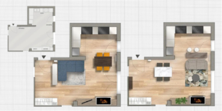 Ingresso diretto in soggiorno: schermarlo o lasciarlo aperto? Soluzioni in pianta