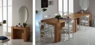 tavolo consolle allungabile chiuso struttura truciolare nobilitato melamminico finitura rovere barbara tavoloconsolle.com tavolo consolle allungabile chiuso struttura truciolare nobilitato melamminico finitura rovere barbara tavoloconsolle.com