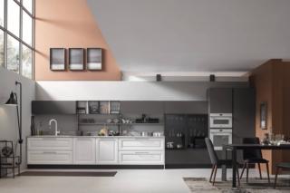 Il modello Lola di Arrex ha il forno multifunzione inserito in una colonna, ma in una posizione più bassa del solito; sopra il forno è collocato il microonde ad incasso. Le ante sono realizzate in legno di frassino nella finitura Decapé Ghiaccio e in laminato effetto metal colore Piombo. Il piano di lavoro è in laminato HPL effetto pietra colore Grey Stone. Prezzo su richiesta. www.arrex.it Il modello Lola di Arrex ha il forno multifunzione inserito in una colonna, ma in una posizione più bassa del solito; sopra il forno è collocato il microonde ad incasso. Le ante sono realizzate in legno di frassino nella finitura Decapé Ghiaccio e in laminato effetto metal colore Piombo. Il piano di lavoro è in laminato HPL effetto pietra colore Grey Stone. Prezzo su richiesta. www.arrex.it