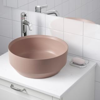 lavabo appoggio Besslingen di Ikea rosa opaco lavabo appoggio Besslingen di Ikea rosa opaco