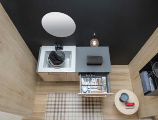 lavabo piccolo con mobile bagno Ghost di Xilon Lavoro 6672 lavabo piccolo con mobile bagno Ghost di Xilon Lavoro 6672