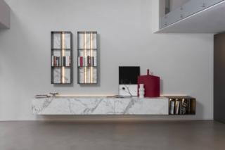 madia sospesa pensile a giorno Caccaro Sistema Wallover® Supersalone madia sospesa pensile a giorno Caccaro Sistema Wallover® Supersalone