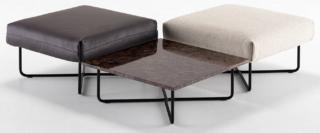 I pouf e i tavolini della collezione Quattro di Frag, design Mist-o, sono dotati di una struttura di sostegno in tubolare metallico curvato che crea un piacevole contrasto con il cuscino imbottito a strati multipli della seduta, rivestita in tessuto o in pelle, e con il piano di appoggio in pregiato marmo. www.frag.it I pouf e i tavolini della collezione Quattro di Frag, design Mist-o, sono dotati di una struttura di sostegno in tubolare metallico curvato che crea un piacevole contrasto con il cuscino imbottito a strati multipli della seduta, rivestita in tessuto o in pelle, e con il piano di appoggio in pregiato marmo. www.frag.it