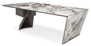 La scrivania Nasdaq Keramik di Cattela Italia, design Paolo Cattelan, ha il piano e il fianco in ceramica effetto marmo, disponibile in tante varianti diverse. La gamba è in acciaio verniciato goffrato graphite; la struttura e la cassettiera sono in legno verniciati in tinta con la gamba. Misura L 200 x P 100 x H 75 cm e L 240 x P 108 x H 75 cm.  www.cattelanitalia.com La scrivania Nasdaq Keramik di Cattela Italia, design Paolo Cattelan, ha il piano e il fianco in ceramica effetto marmo, disponibile in tante varianti diverse. La gamba è in acciaio verniciato goffrato graphite; la struttura e la cassettiera sono in legno verniciati in tinta con la gamba. Misura L 200 x P 100 x H 75 cm e L 240 x P 108 x H 75 cm.  www.cattelanitalia.com