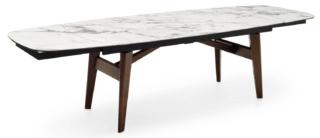 Il tavolo fisso e allungabile Abrey di Calligaris, design Buratti, ha il piano sagomato con i bordi arrotondati realizzato in ceramica-vetro effetto marmo, lavabile e resistente, che poggia sulla struttura in legno di Frassino. É disponibile in due formati. Misura L 100 x P 200 x h 74 cm, L 110 x P 250 x H 74 xm e L 100 x P 250-300 x H 74 cm (nella versione allungabile). www.calligaris.com Il tavolo fisso e allungabile Abrey di Calligaris, design Buratti, ha il piano sagomato con i bordi arrotondati realizzato in ceramica-vetro effetto marmo, lavabile e resistente, che poggia sulla struttura in legno di Frassino. É disponibile in due formati. Misura L 100 x P 200 x h 74 cm, L 110 x P 250 x H 74 xm e L 100 x P 250-300 x H 74 cm (nella versione allungabile). www.calligaris.com