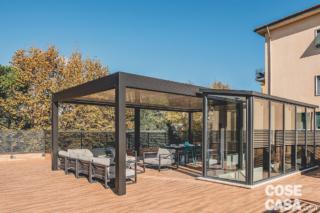 terrazzo in copertura con pergola bioclimatica terrazzo in copertura con pergola bioclimatica