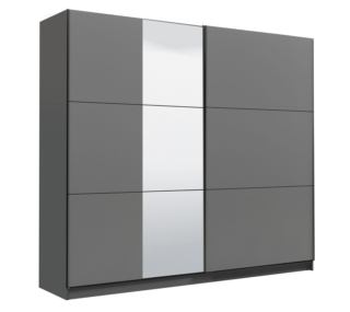 Un comodo inserto a specchio per l'armadio Rufus di Deghi che ha due ante scorrevoli in legno MDF color grigio antracite che ne sottolineano lo stile elegante e moderno. Misura L 237 x P 62,5 x H 210 cm.  Prezzo 607 euro. www.deghi.it Un comodo inserto a specchio per l'armadio Rufus di Deghi che ha due ante scorrevoli in legno MDF color grigio antracite che ne sottolineano lo stile elegante e moderno. Misura L 237 x P 62,5 x H 210 cm.  Prezzo 607 euro. www.deghi.it