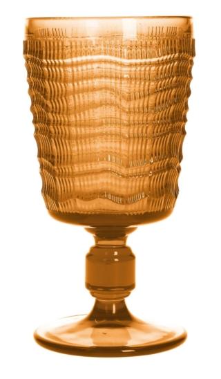 Le sfumature calde dell'ocra per il calice in vetro Ambra di Andrea Fontebasso 1760 che ha la superficie contraddistinta da un decoro a rilievo dalle trame ondulate. Sono realizzati in vetro e sono lavabili in lavastoviglie. Misura Ø 8,5 x H 16,5 cm. Prezzo 7,50 euro. www.tognana.com Le sfumature calde dell'ocra per il calice in vetro Ambra di Andrea Fontebasso 1760 che ha la superficie contraddistinta da un decoro a rilievo dalle trame ondulate. Sono realizzati in vetro e sono lavabili in lavastoviglie. Misura Ø 8,5 x H 16,5 cm. Prezzo 7,50 euro. www.tognana.com