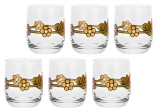 Un allegro motivo floreale, con margherite e tulipani, per i bicchieri da acqua della linea Country di Thun in vetro decorato. Misurano Ø 7,6  x H 9 cm. Prezzo 27,90 euro (per il set da 6 pezzi). www.thun.com Un allegro motivo floreale, con margherite e tulipani, per i bicchieri da acqua della linea Country di Thun in vetro decorato. Misurano Ø 7,6  x H 9 cm. Prezzo 27,90 euro (per il set da 6 pezzi). www.thun.com