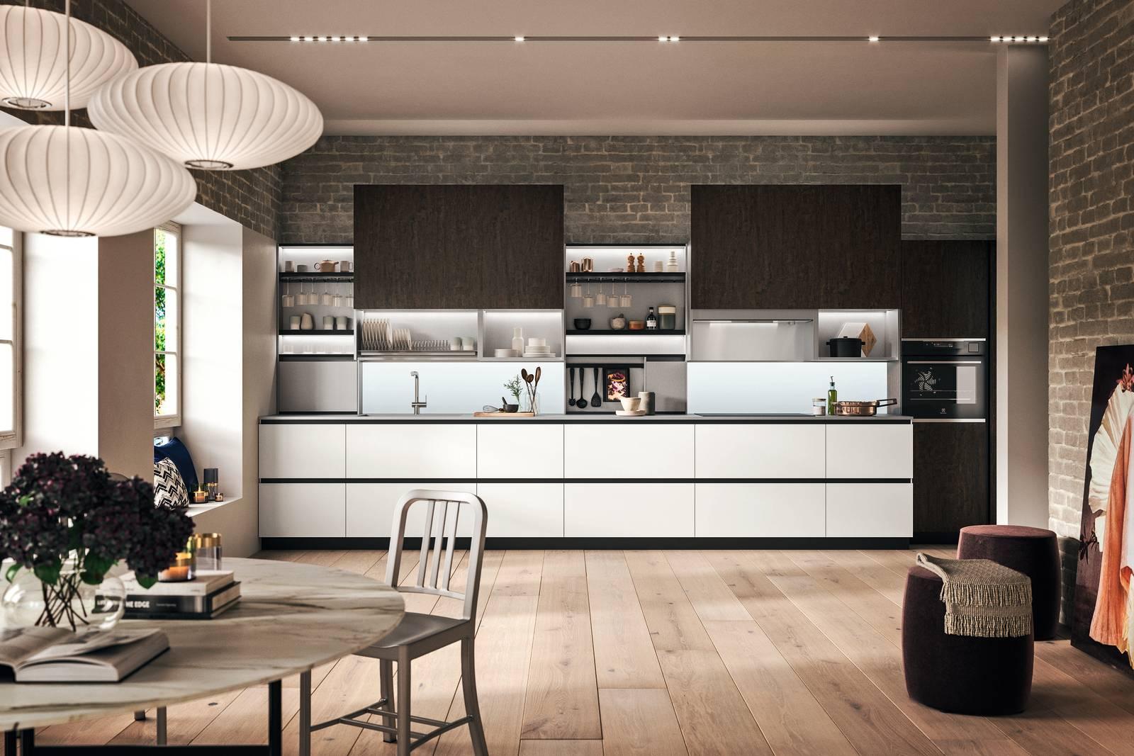 Cucine su una sola parete: 39 modelli in bianco, grigio, legno e finiture  di tendenza - Cose di Casa