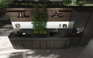 Il modello a parete Oasi di ARAN Cucine è adatta ad ambienti di dimensioni ridotte grazie al suo sviluppo verticale su una sola parete; le ante lisce sono realizzate con legno ossidato o fossile che conferisce la ricercata colorazione testa di moro alla composizione. Prezzo su richiesta. www.arancucine.it Il modello a parete Oasi di ARAN Cucine è adatta ad ambienti di dimensioni ridotte grazie al suo sviluppo verticale su una sola parete; le ante lisce sono realizzate con legno ossidato o fossile che conferisce la ricercata colorazione testa di moro alla composizione. Prezzo su richiesta. www.arancucine.it