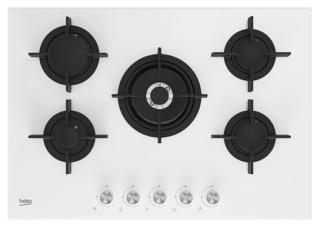 Il piano a gas HILW75222SW di Beko con finitura in cristallo bianco ha 4 bruciatori a gas e un bruciatore Wok High Power. La potenza totale assorbita è di 12,4 kW. È dotato di griglie singole in ghisa. I bruciatori High-Efficiency™ regolano con precisione la fiamma. Misura L 75 x P 52,4 cm. Prezzo, Iva esclusa, 529 euro. www.beko.com Il piano a gas HILW75222SW di Beko con finitura in cristallo bianco ha 4 bruciatori a gas e un bruciatore Wok High Power. La potenza totale assorbita è di 12,4 kW. È dotato di griglie singole in ghisa. I bruciatori High-Efficiency™ regolano con precisione la fiamma. Misura L 75 x P 52,4 cm. Prezzo, Iva esclusa, 529 euro. www.beko.com