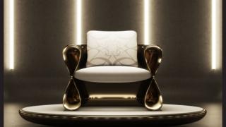 La grande poltrona L'infini di ELIE SAAB Maison (design Carlo Colombo) ha una forma unica, è resa scenografica dalla presenza dei due simboli dell'infinito posizionati simmetricamente. È interamente realizzata in Italia impiegando materiali di nuova concezione ed è impreziosita dalla verniciatura in polvere di metallo. Può essere personalizzata in base alle esigenze del cliente. www.eliesaab.com - Fuorisalone, Showroom Elie Saab Maison, Via Sant'Andrea 23, Milano La grande poltrona L'infini di ELIE SAAB Maison (design Carlo Colombo) ha una forma unica, è resa scenografica dalla presenza dei due simboli dell'infinito posizionati simmetricamente. È interamente realizzata in Italia impiegando materiali di nuova concezione ed è impreziosita dalla verniciatura in polvere di metallo. Può essere personalizzata in base alle esigenze del cliente. www.eliesaab.com - Fuorisalone, Showroom Elie Saab Maison, Via Sant'Andrea 23, Milano