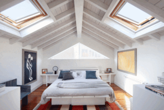 camera da letto con finestre per tetti Velux camera da letto con finestre per tetti Velux