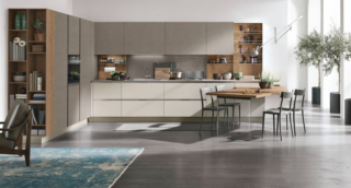 Veste l'angolo Infinity 13 di Stosa Cucine che è caratterizzata da una colorazione neutra e raffinata: le ante lisce delle basi sono in Pet Cachemere opaco, quelle delle colonne sono in laminato materico Cemento Visone. I vani a giorno, la boiserie attrezzata e il bancone snack in termostrutturato Rovere Nodato “scaldano” la composizione. Un modulo base da 60 cm, prezzo a partire da 161 euro + IVA. www.stosacucine.com Veste l'angolo Infinity 13 di Stosa Cucine che è caratterizzata da una colorazione neutra e raffinata: le ante lisce delle basi sono in Pet Cachemere opaco, quelle delle colonne sono in laminato materico Cemento Visone. I vani a giorno, la boiserie attrezzata e il bancone snack in termostrutturato Rovere Nodato “scaldano” la composizione. Un modulo base da 60 cm, prezzo a partire da 161 euro + IVA. www.stosacucine.com