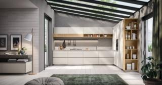 La cucina angolare Lumina di Scavolini è luminosa e raffinata grazie alle ante in Decorativo Home Matter; gli arredi coordinati presenti nel living, come ad esempio la base sospesa a parete, danno vita ad una zona giorno armoniosa e funzionale. I vani a giorno in Decorativo Rovere Gold “scaldano” e impreziosiscono la composizione. Prezzo su richiesta. www.scavolini.com La cucina angolare Lumina di Scavolini è luminosa e raffinata grazie alle ante in Decorativo Home Matter; gli arredi coordinati presenti nel living, come ad esempio la base sospesa a parete, danno vita ad una zona giorno armoniosa e funzionale. I vani a giorno in Decorativo Rovere Gold “scaldano” e impreziosiscono la composizione. Prezzo su richiesta. www.scavolini.com
