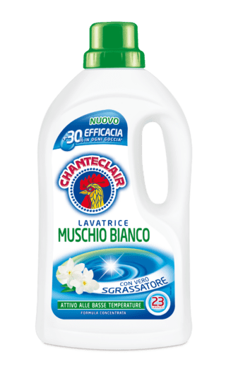 Il Detersivo per Lavatrice Classico di Chanteclair, grazie alla sua speciale formula concentrata rimuove anche le macchie più ostinate. Arricchito dal vero Sgrassatore, assicura un bucato pulito fin dalle basse temperature. Il formato da 1.150 ml dura per 23 lavaggi. Prezzo 3,99 euro. www.chanteclair.it Il Detersivo per Lavatrice Classico di Chanteclair, grazie alla sua speciale formula concentrata rimuove anche le macchie più ostinate. Arricchito dal vero Sgrassatore, assicura un bucato pulito fin dalle basse temperature. Il formato da 1.150 ml dura per 23 lavaggi. Prezzo 3,99 euro. www.chanteclair.it