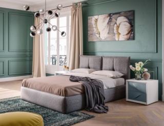 Il modello Atelier di Giessegi è grande e accogliente: il giroletto e la testata sono riccamente imbottiti e rivestiti in tessuto microfibra nelle raffinate tonalità del grigio tortora. La lavorazione trapuntata ne sottolinea l'aspetto morbido e accogliente. Misura L 195 x P 212/217 x H 98 cm. Prezzo da rivenditore. www.giessegi.it Il modello Atelier di Giessegi è grande e accogliente: il giroletto e la testata sono riccamente imbottiti e rivestiti in tessuto microfibra nelle raffinate tonalità del grigio tortora. La lavorazione trapuntata ne sottolinea l'aspetto morbido e accogliente. Misura L 195 x P 212/217 x H 98 cm. Prezzo da rivenditore. www.giessegi.it