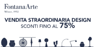 FontanaArte: vendita speciale con sconti fino al 75%