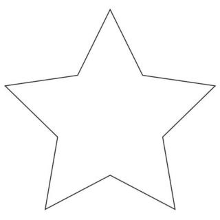 Stampate la sagoma di una stella e ritagliatela.