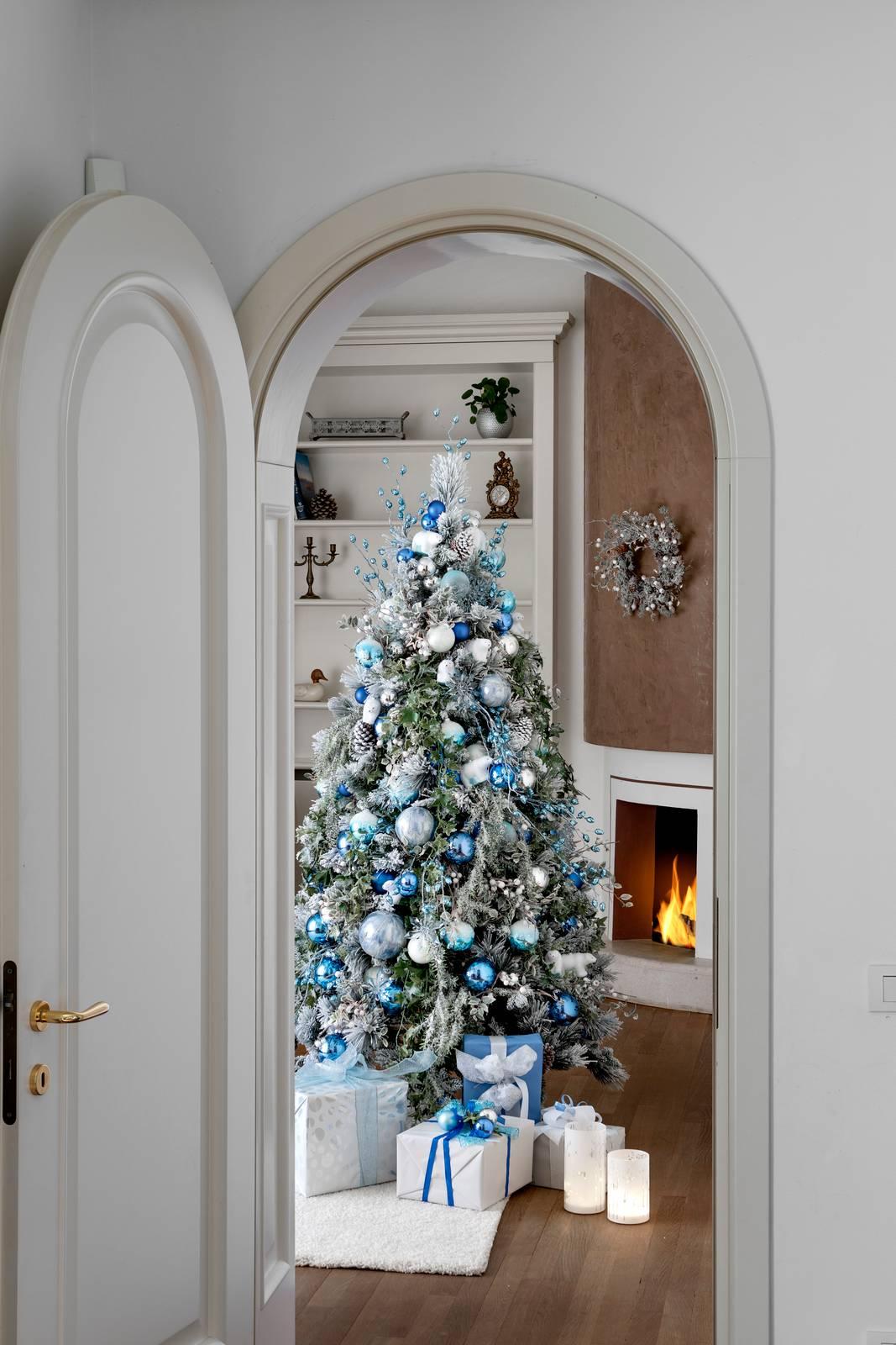 palline per alberi di Natale Set di palline di Natale da 70 pezzi Ø4/5/6cm blu in scatola palline di plastica palline per alberi di Natale decorazioni per alberi 