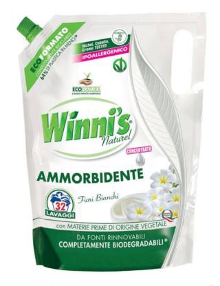Concentrato Fiori Bianchi di Winni’s è ipoallergenico e testato per Nichel, Cromo e Cobalto. Dermocomapatibile, ha profumi biodegradabili che vengono assorbiti nell’ambiente senza lasciar tracce. L’ecoricarica permette di risparmiare fino al 63% di plastica rispetto ad un flacone di pari formato. Da 800 ml, per 32 lavaggi. Prezzo 2,89 euro. www.winnis.it Concentrato Fiori Bianchi di Winni’s è ipoallergenico e testato per Nichel, Cromo e Cobalto. Dermocomapatibile, ha profumi biodegradabili che vengono assorbiti nell’ambiente senza lasciar tracce. L’ecoricarica permette di risparmiare fino al 63% di plastica rispetto ad un flacone di pari formato. Da 800 ml, per 32 lavaggi. Prezzo 2,89 euro. www.winnis.it