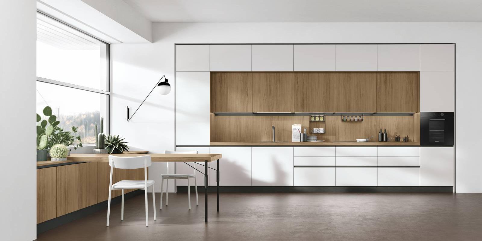 Cucine su una sola parete: 39 modelli in bianco, grigio, legno e finiture di  tendenza - Cose di Casa