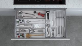 divisorio cassetti Euroorvel in alluminio Drawer dividers
