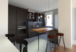 Progetto n. 3 con cucina Ego Line con penisola Ego di Febal Casa Progetto n. 3 con cucina Ego Line con penisola Ego di Febal Casa