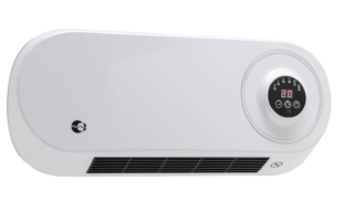 Da parete, il termoventilatore Equation in vendita da Leroy Merlin riscalda fino a 20 mq. Regolabile su 3 livelli di potenza, ha telecomando e timer programmabile fino a 8 ore prima dello spegnimento automatico e permette la programmazione settimanale. Misura L 52 x P 17 x H 25 cm. Prezzo 38 euro. www.leroymerlin.it