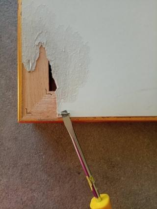 Portaorecchini cornice rimuovere fondo Portaorecchini cornice rimuovere fondo