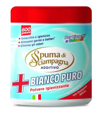 Grazie alla formula ricca di ossigeno attivo, l’Additivo Smacchiatore Bianco Puro Polvere Igienizzante lascia i capi perfettamente igienizzati. Utilizzabile in lavatrice o in ammollo, può essere aggiunto al detersivo, sia per i capi bianchi sia per quelli colorati. Da 600 grammi, prezzo 5,19 euro. www.spumadisciampagna.it Grazie alla formula ricca di ossigeno attivo, l’Additivo Smacchiatore Bianco Puro Polvere Igienizzante lascia i capi perfettamente igienizzati. Utilizzabile in lavatrice o in ammollo, può essere aggiunto al detersivo, sia per i capi bianchi sia per quelli colorati. Da 600 grammi, prezzo 5,19 euro. www.spumadisciampagna.it