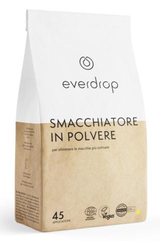 Lo smacchiatore in polvere di Everdrop, invece, è composto dal 97% di ingredienti di origine naturale. Efficace a partire da 30° ha formulazione delicata dermatologicamente testata, è senza cloro e contiene tensioattivi a base di materie prime vegetali. Da 1 kg, prezzo 4,99 euro. www.everdrop.it Lo smacchiatore in polvere di Everdrop, invece, è composto dal 97% di ingredienti di origine naturale. Efficace a partire da 30° ha formulazione delicata dermatologicamente testata, è senza cloro e contiene tensioattivi a base di materie prime vegetali. Da 1 kg, prezzo 4,99 euro. www.everdrop.it
