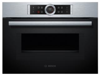 Il forno da incasso compatto CMG633BS1 di Bosch ha display TFT con utilizzo intuitivo e 6 programmi di cottura: Aria Calda 4D, Cottura ECO su 1 livello, Grill ventilato, Grill a superficie grande, Grill a superficie piccola e Preriscaldamento. Capiente 45 litri, ha anche sistema di cottura assistita con programmi automatici. È largo 60 cm. Prezzo da rivenditore. www.bosch-home.com/it/ Il forno da incasso compatto CMG633BS1 di Bosch ha display TFT con utilizzo intuitivo e 6 programmi di cottura: Aria Calda 4D, Cottura ECO su 1 livello, Grill ventilato, Grill a superficie grande, Grill a superficie piccola e Preriscaldamento. Capiente 45 litri, ha anche sistema di cottura assistita con programmi automatici. È largo 60 cm. Prezzo da rivenditore. www.bosch-home.com/it/