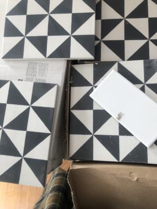 piastrelle pavimento bianche e nere con piccolo disegno geometrico che le fa sembrare di formato micro piastrelle pavimento bianche e nere con piccolo disegno geometrico che le fa sembrare di formato micro