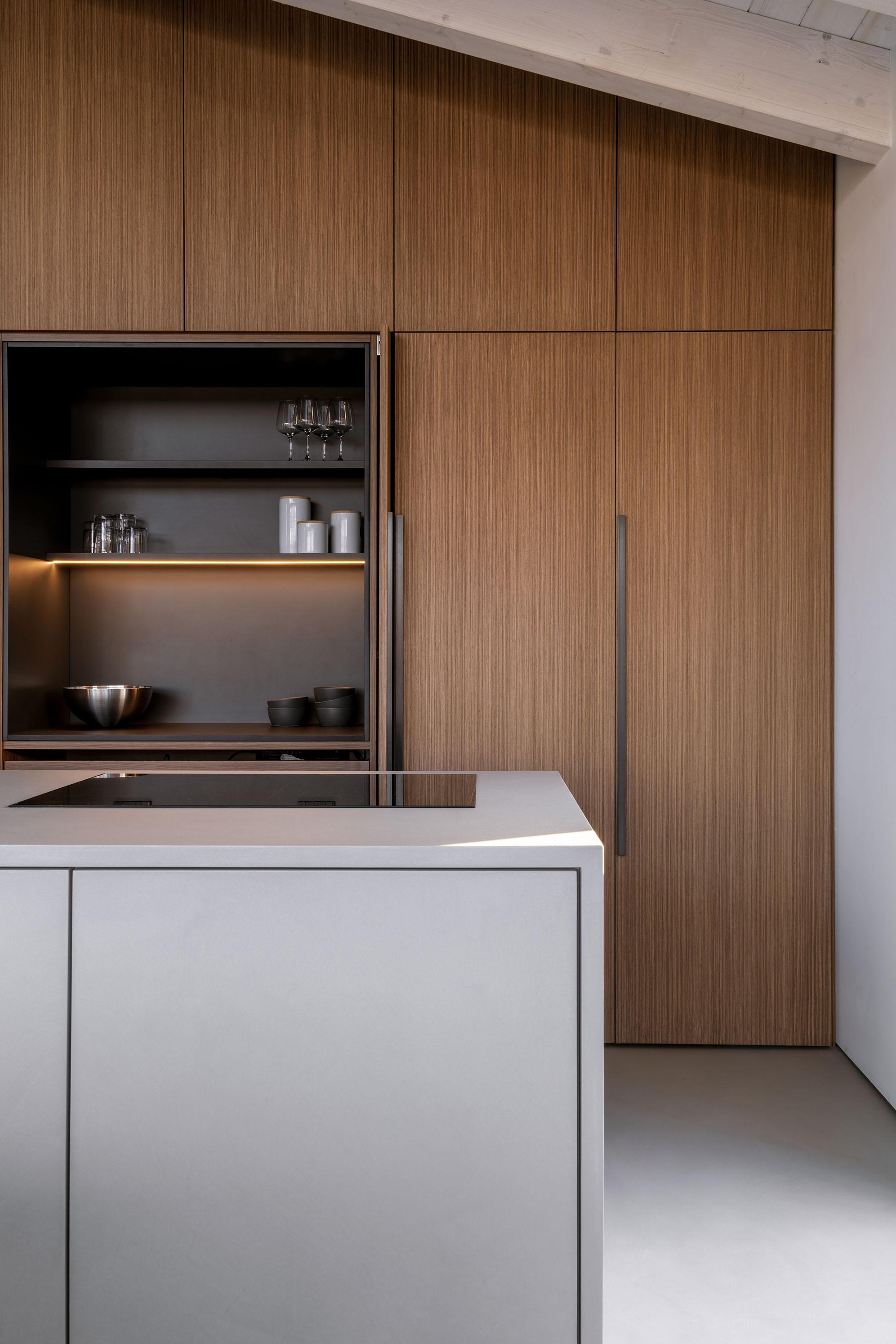 Isola con finitura cementizia