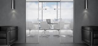 Filomuro scorrevole anta doppia in vetro